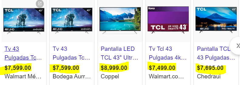 oferta pantalla tv smart tcl 43 pulgadas