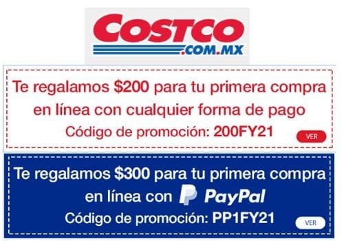 Cupón costco paypal