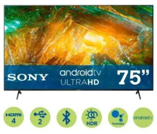 SAMS CLUB - Pantalla Sony 75 Pulgadas LED 4K Android TV Serie X80CH - Más  Ofertas México