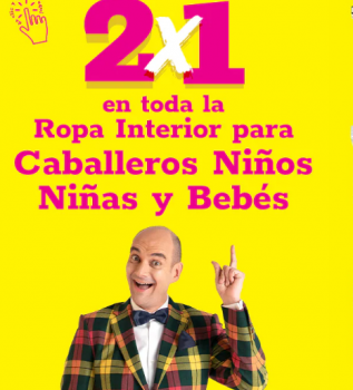 Julio Regalado 2x1 ropa interior caballeros, niños, niñas y bebes - Más  Ofertas México